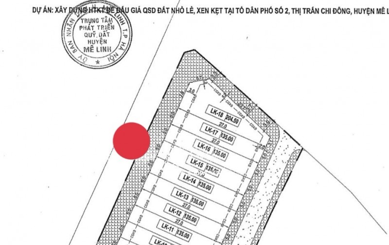 Cc cần bán gấp 2 lô đất đấu giá trục đường Chi Đông - TT Chi Đông buôn bán cực sầm uất đường cực rộng